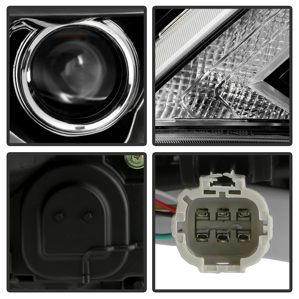 Nissan Pathfinder 17-21 Spyder (xTune) LED w/DRL Headlight - Low Beam-LED ; High Beam-H9(Included) ; Signal-WY21W(Included) - OE Left