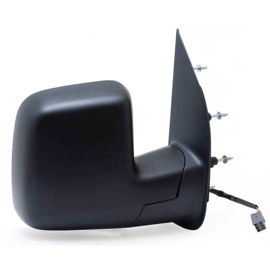 Fit System Mirror Passenger Side for Ford Econoline, Sail Type, Textured Black, w/Blind spot, Foldaway, Power