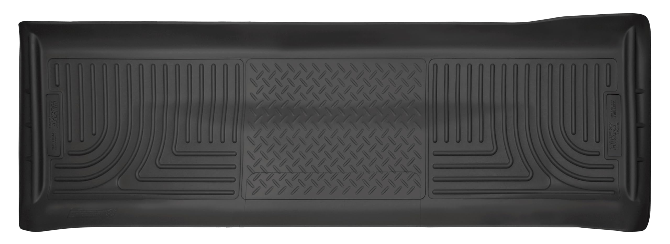 Weatherbeater Husky Liners Floor Mats | Fits 2008-2010 Ford F-250, F-350, F-450 Crew CAB ONLY | 2nd Row, 1-pc Black - 17231