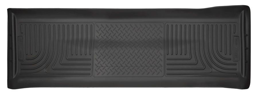 Weatherbeater Husky Liners Floor Mats | Fits 2008-2010 Ford F-250, F-350, F-450 Crew CAB ONLY | 2nd Row, 1-pc Black - 17231