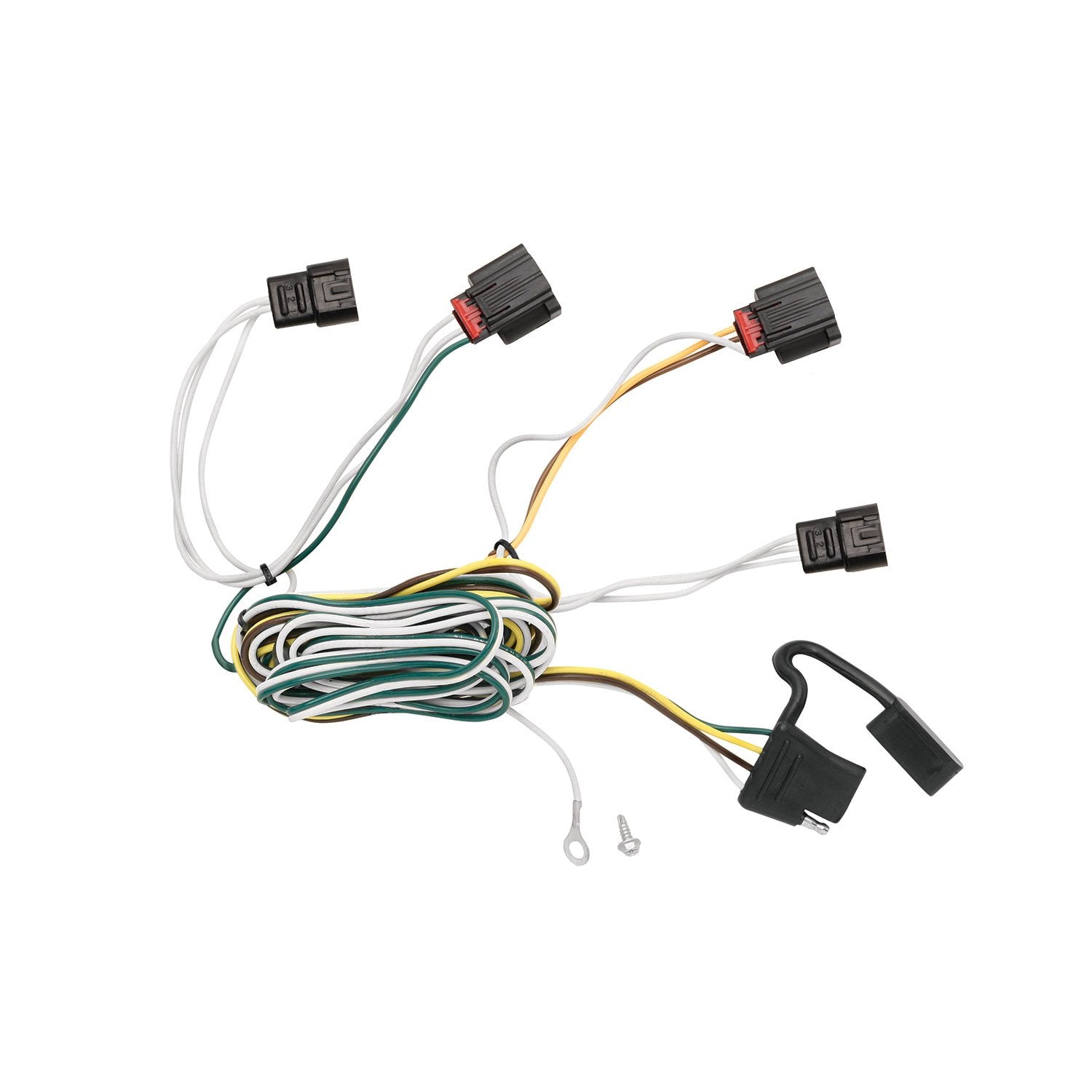 TEKONSHA T-One® Harness T-Connector, 4-Way Flat, Compatible with Select Dodge Journey, Black