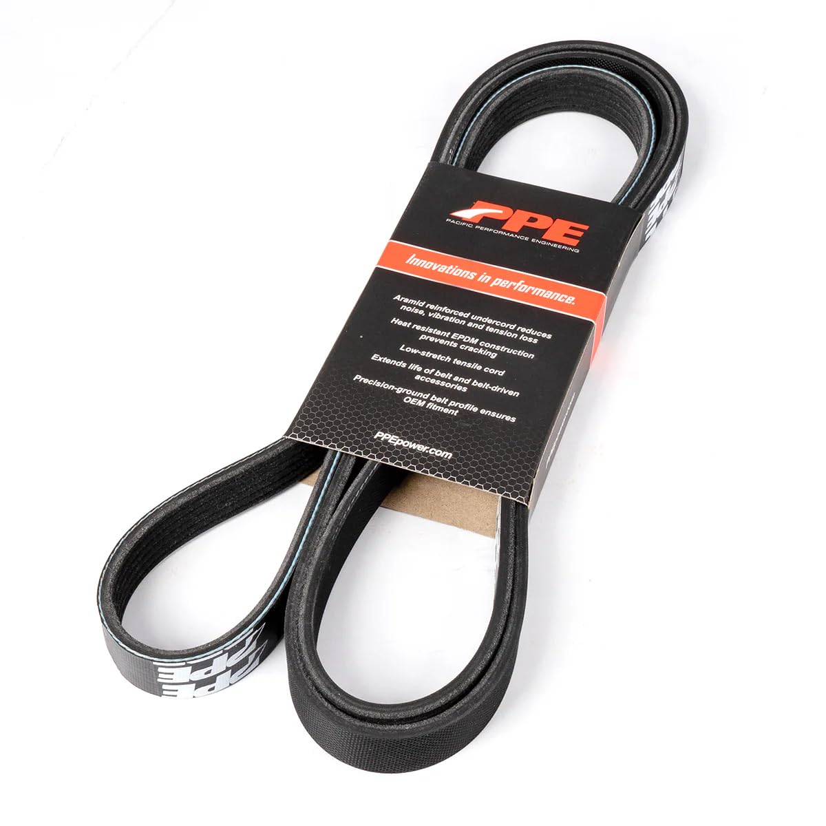 Heavy-Duty High-Performance Serpentine Belt - 2002-2005 GM 6.6L Duramax Single Alternator (130A) w/Vacuum Pump, 2011-2014, 2017-2019 Duramax Single Alternator (125A)