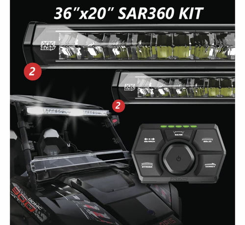 (2)20” (2)36" SAR360 Light Bar Kit Emergency Search and Rescue Light System
