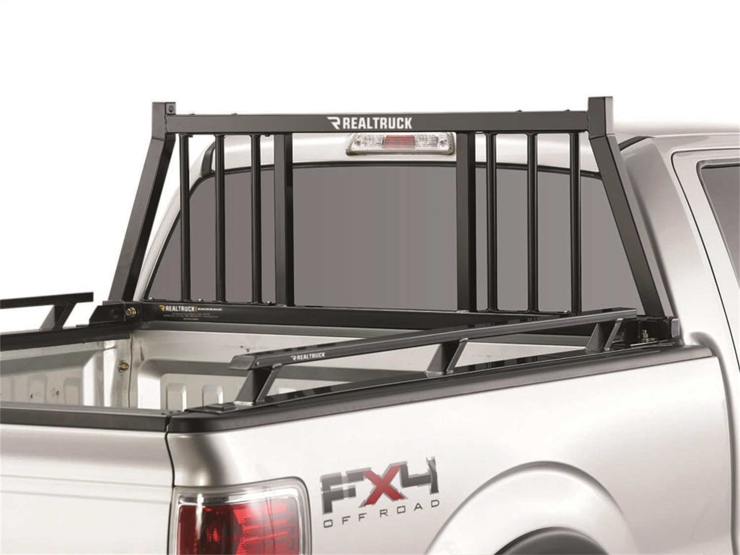 BACKRACK RealTruck Three Round Rack Frame Only | Black, No Drill | 149TR | Fits 2019-2025 Chevrolet/GMC Silverado/Sierra 1500; 2008-2019 & 2022-2025 Toyota Tundra; 2004-2025 Ford F-150 & Others