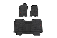 Sure-Fit Rough Country All Weather Floor Mats for Ram 1500 (2025) Crew Cab - Non-Slip, Waterproof, Flexible Rubber Mat, Front & Rear Set