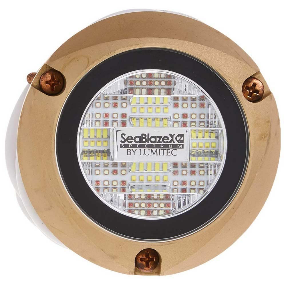 SeaBlaze X2 Lumitec Underwater Light, Bronze, Spectrum RGBW, One Size