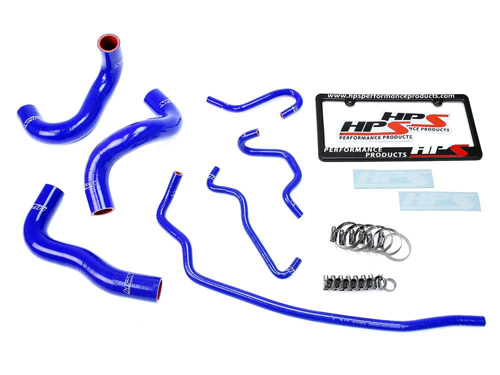 Blue HPS Silicone Radiator Hose Kit Coolant OEM Replacement 57-1724-BLUE