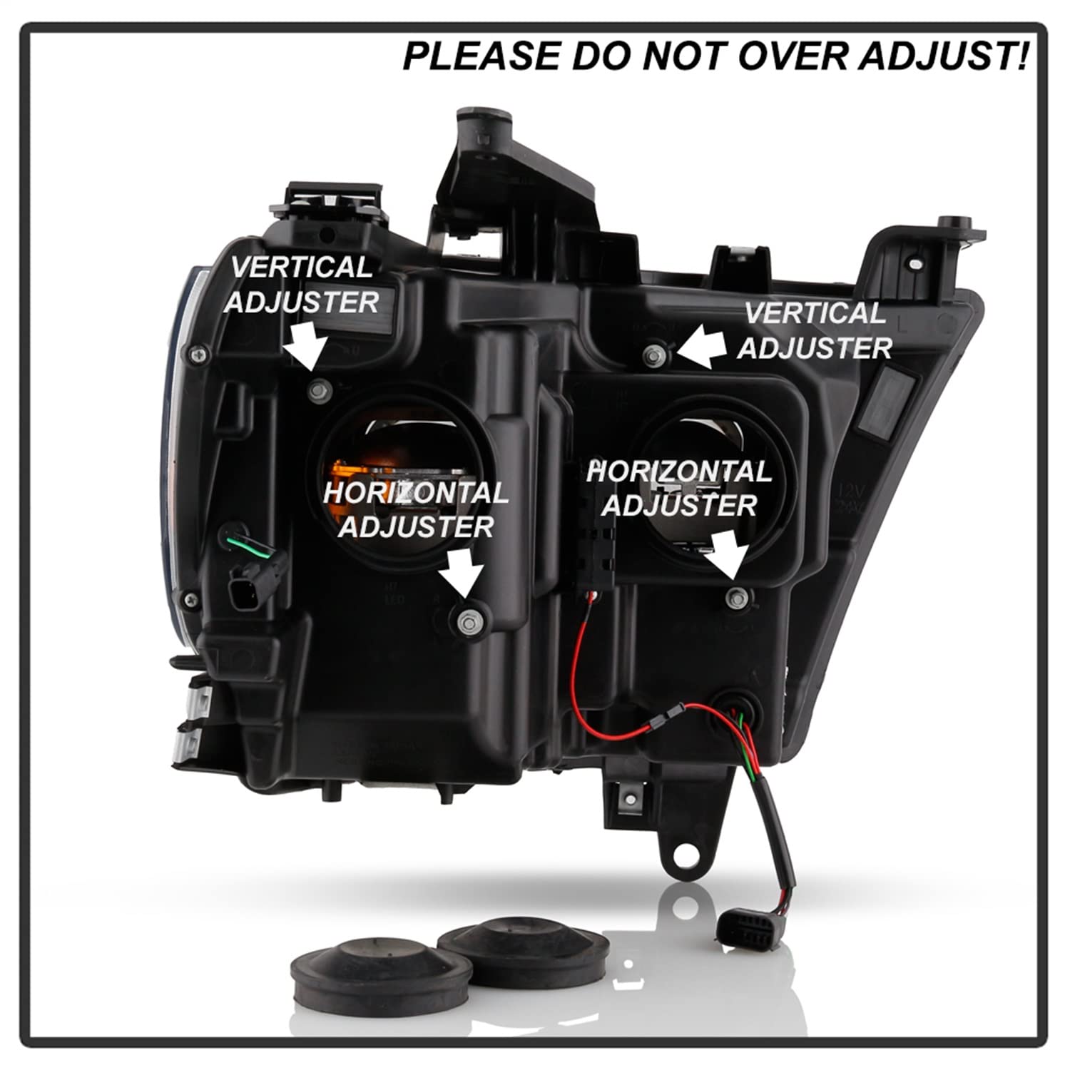 Projector Headlight Spyder - (PRO-YD-DR19HALSI-SEQ-BK)