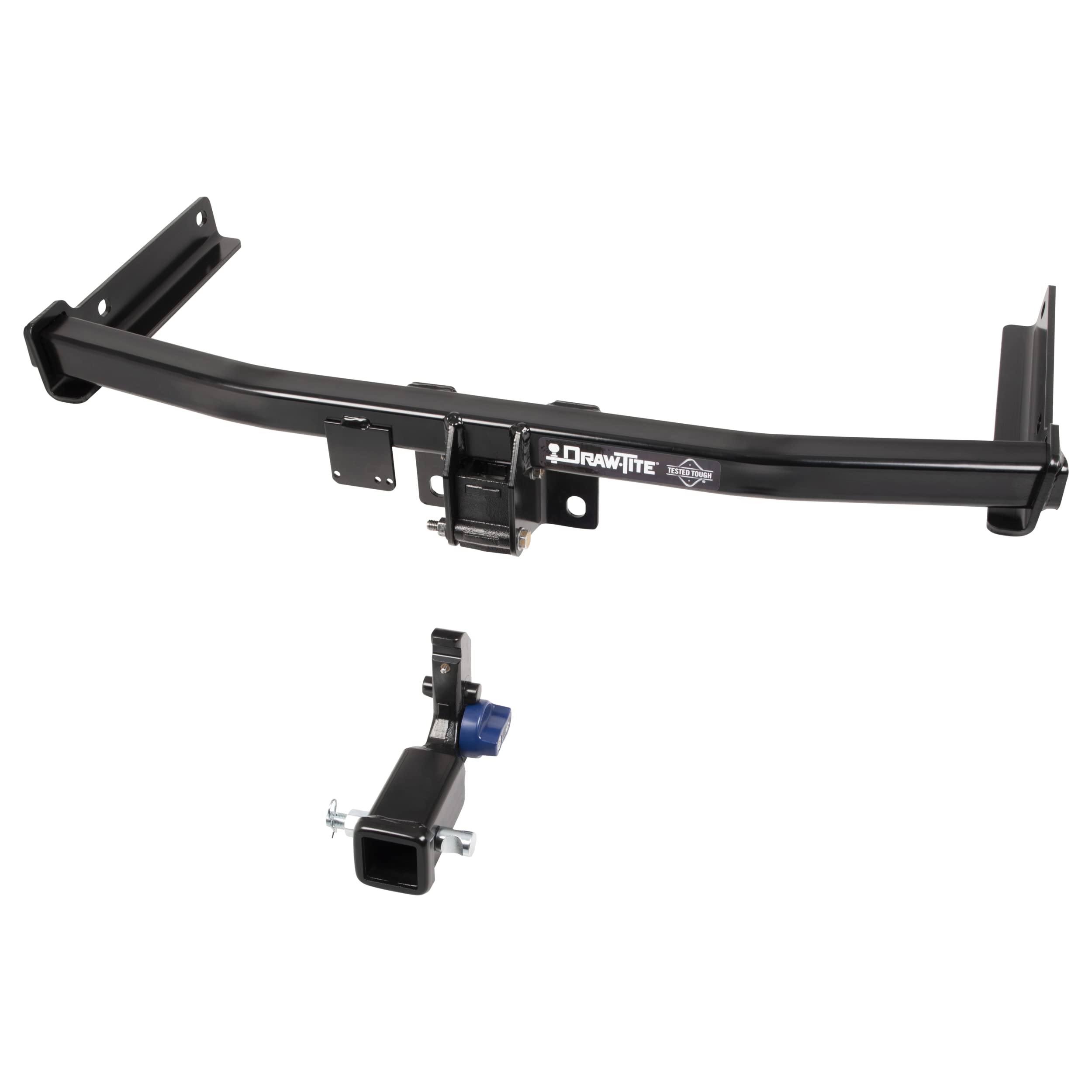Hidden Hitch® Draw-Tite Completely Hidden Trailer Hitch 2 in. Removable Receiver, Black, Compatable with 2019-2022 Audi Q3, 2018-2022 Volkswagen Tiguan