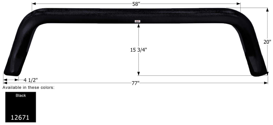 Fender Skirt ICON, Tandem, Keystone, FS2671, Black