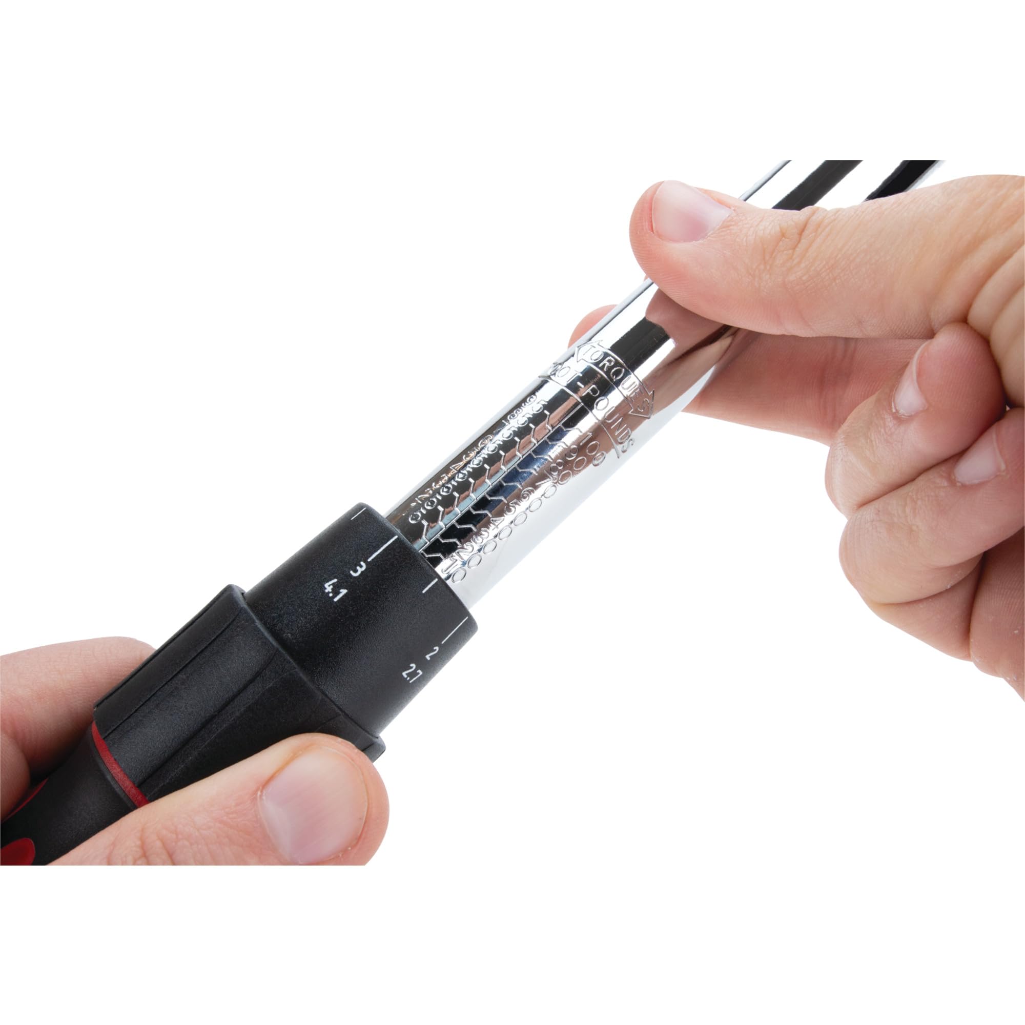 M198 Performance Tool 3/8-Inch Drive Click Torque Wrench With Patented Torque Adjusting Locking Collar (10 to 100 ft/lb)