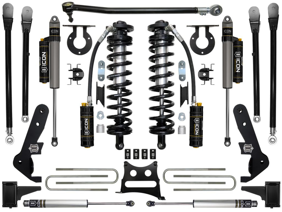 Stage 5 Suspension System, ICON 4-5.5" Lift Compatible with 2017-2022 Ford F250/F350, K63155