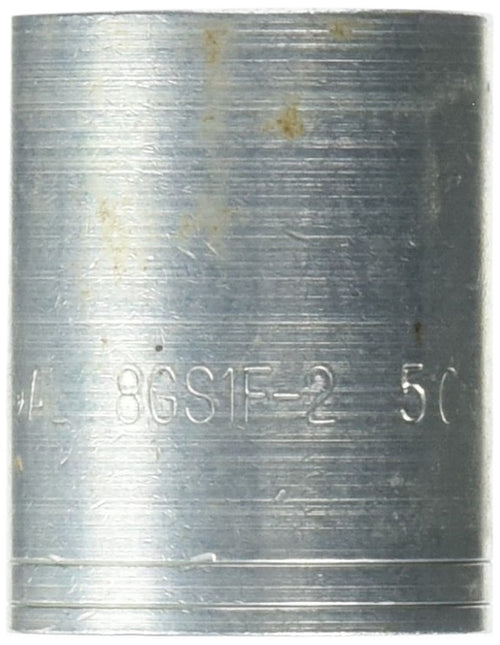 Gates GlobalSpiral Couplings 8GS1F-2, GS Ferrule for Wire Braid Hose, Zinc Plated Carbon Steel, 1.47", 1/2" ID