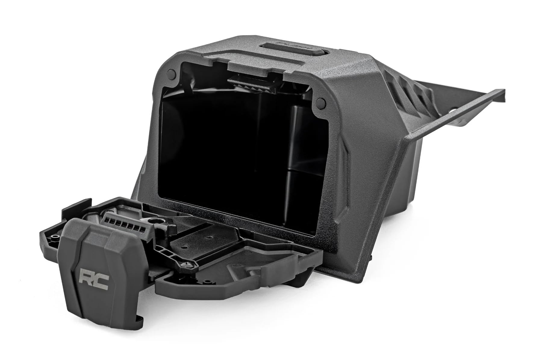 Center Console Storage Box Rough Country with Phone Tablet Holder for Polaris Ranger UTV