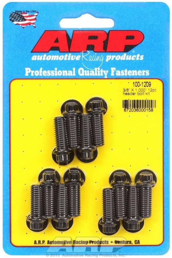 ARP Universal Header Bolt, 1.000" UHL, 12pt, Black Oxide