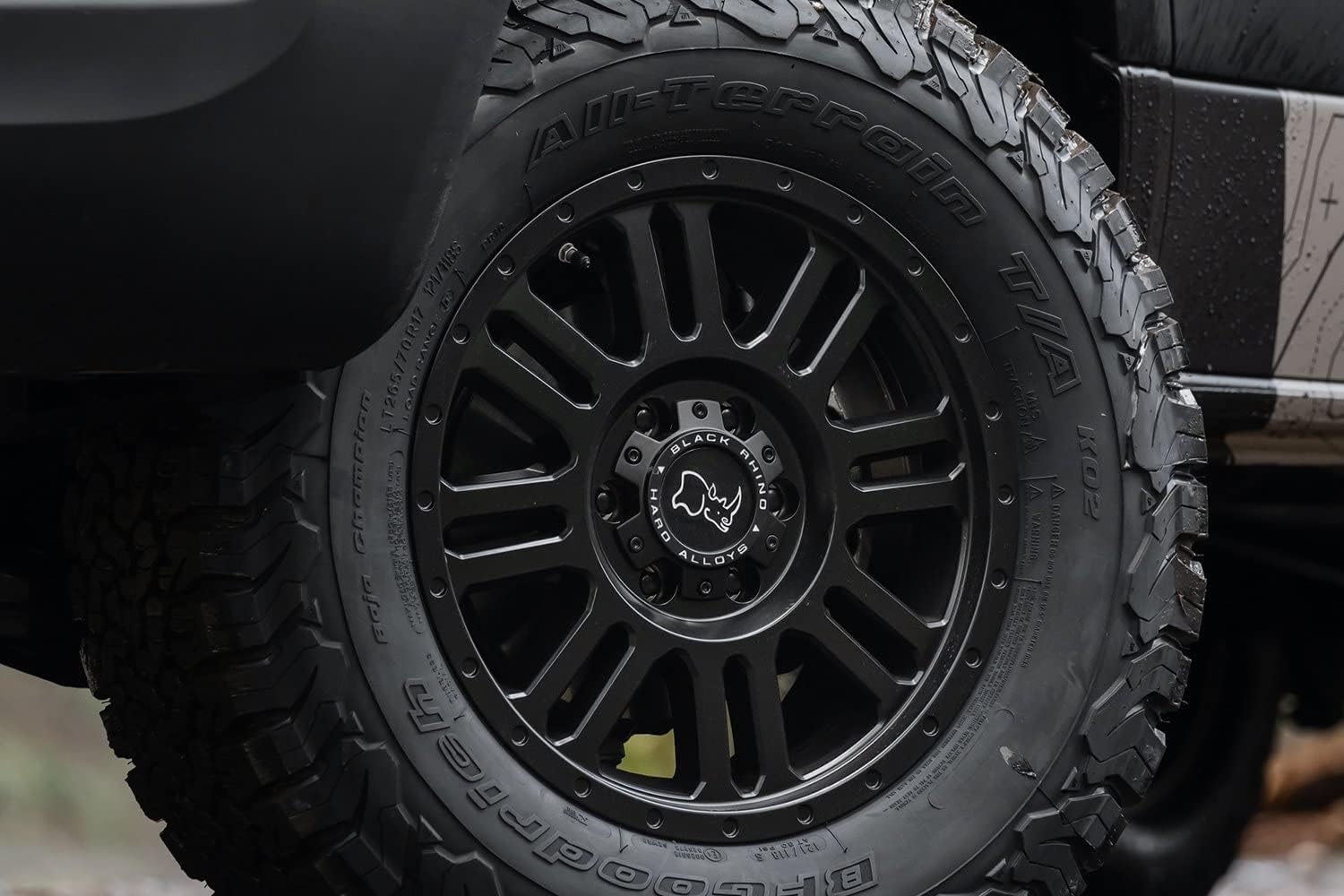 Black Rhino YELLOWSTONE Hard Alloys 16X8 6X130 6.27 45mm MATTE GUNMETAL - 1680YWN456130G84