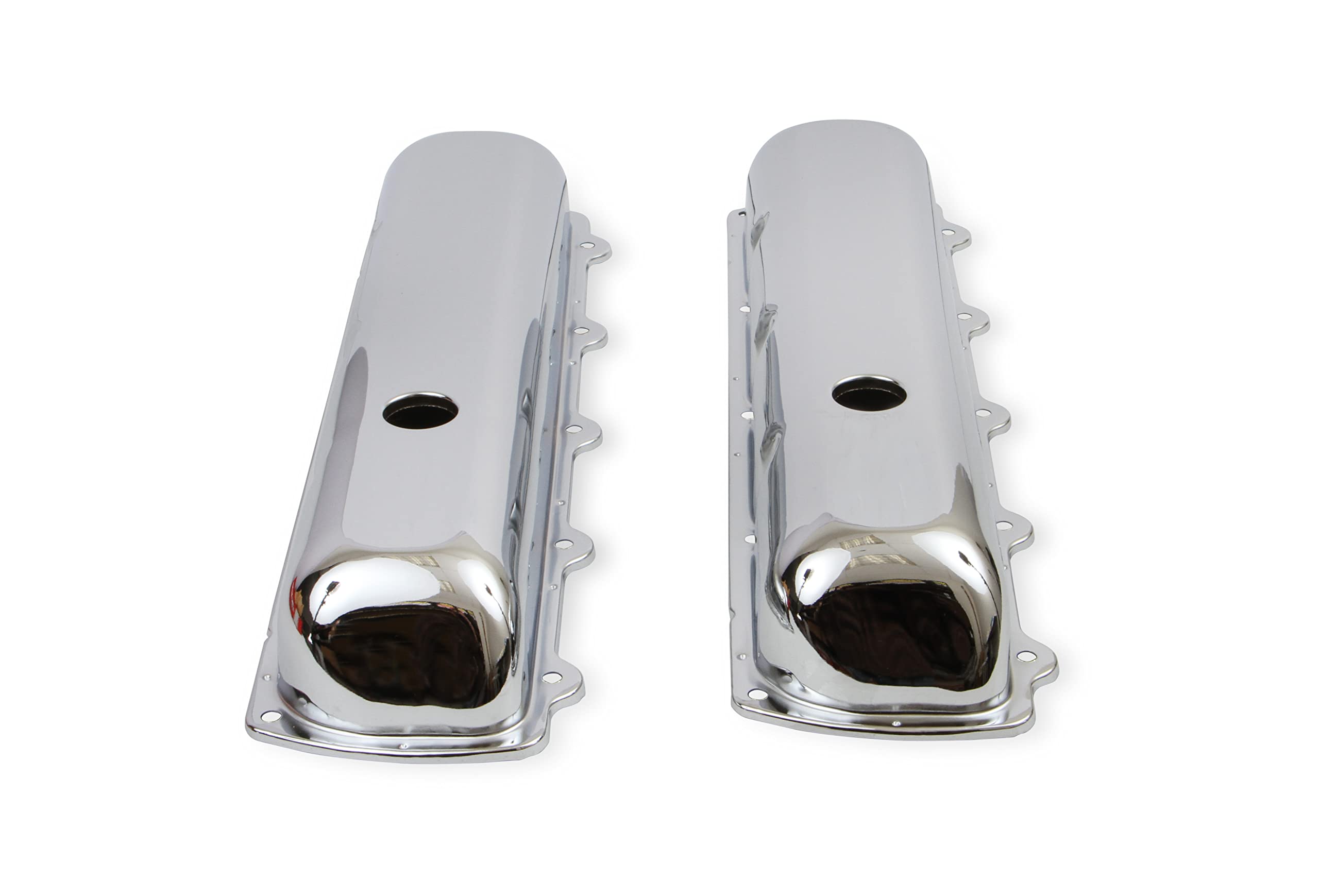 Vlv/Cvr-Olds Mr. Gasket 260-455 W/O Baf,Chrome