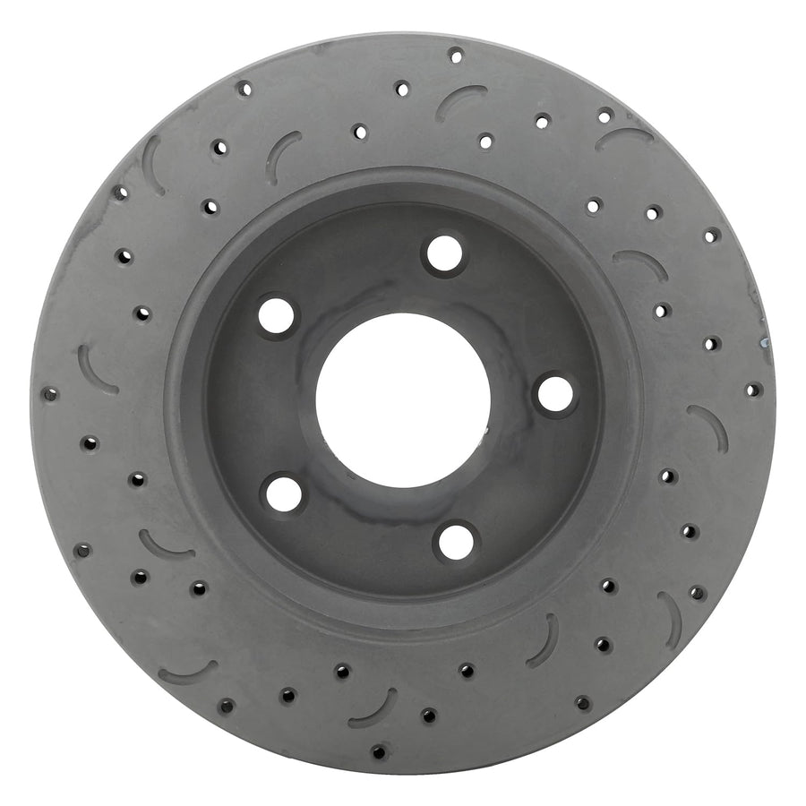 Talon Hawk Performance Brakes Cross-Drilled and Slotted Vented Rotor, 11.89 in. Diameter, 1.5 in. Height