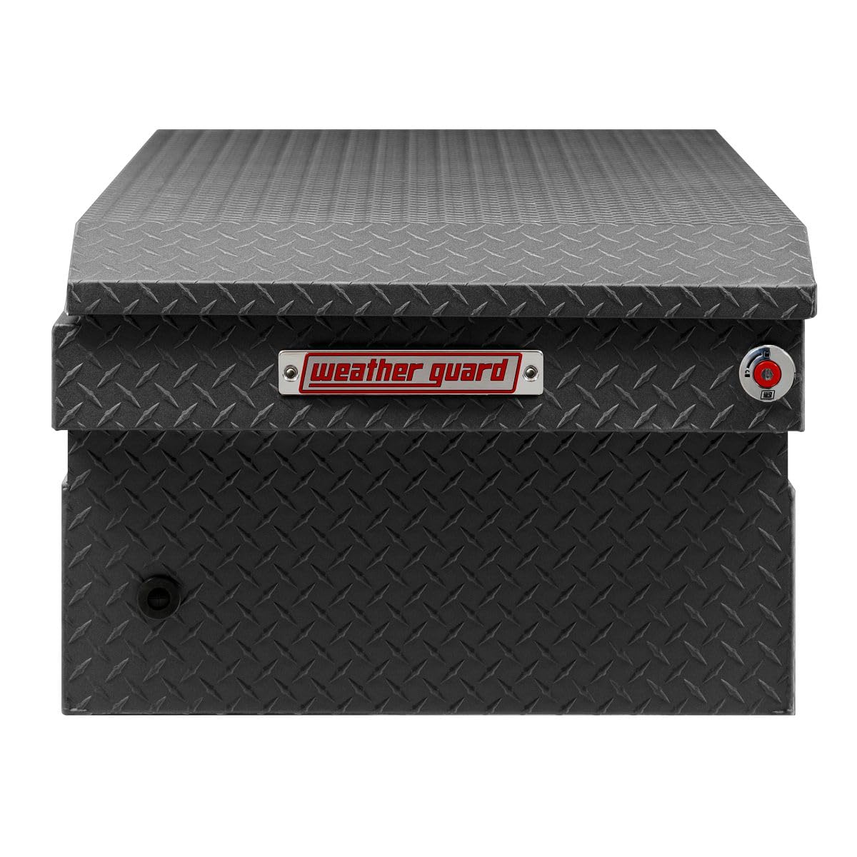 Weather Guard Saddle Truck Box Model 117-52-04, Aluminum, For Full-Size Trucks, Extra Wide, Textured Matte Black, 15.5 cu ft capacity
