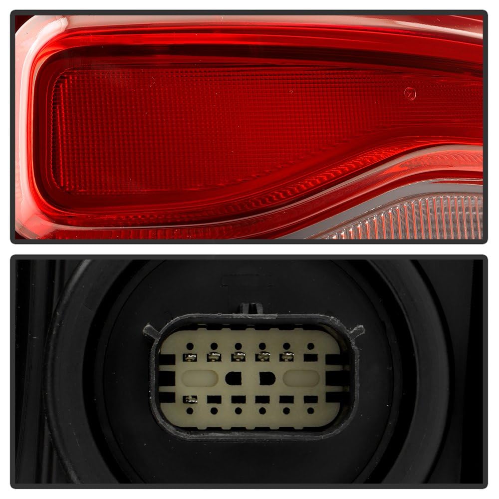 Dodge Ram 2500 Spyder (POE) 19-24 w/o Blind Spot Detection Red Bezel LED Tail Light - OE Right