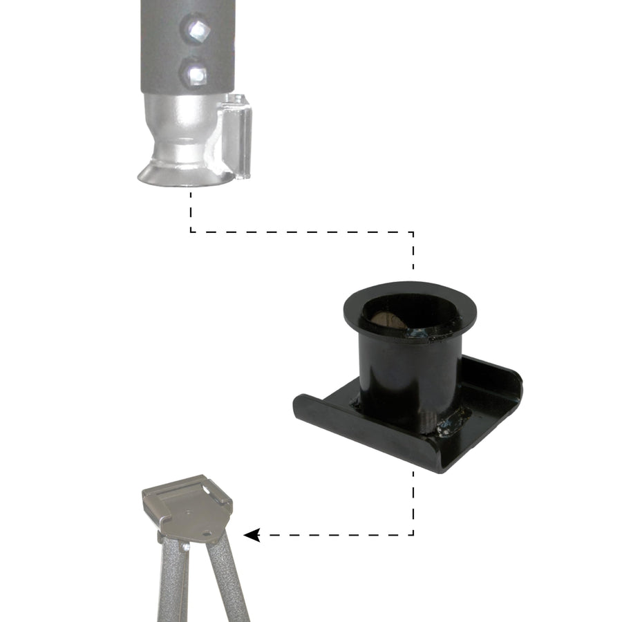 Gooseneck Adapter BAL 25067 – Converts Tripod FASTJACK for Use with Gooseneck Trailers – Works with 25066 Weekender and 21100000 Full-Timer FASTJACKS
