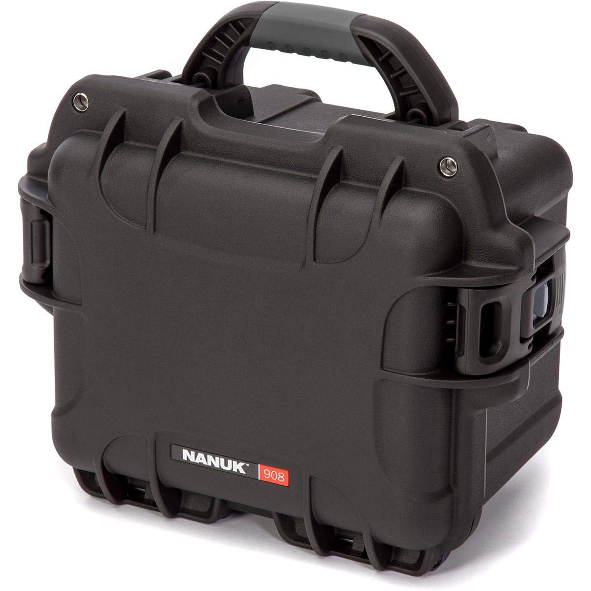 Black Nanuk 908 Waterproof Hard Case with Padded Dividers