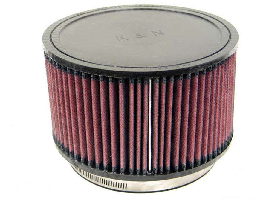 High-Flow K&N Original Lifetime Universal Clamp-On Air Filter: High Performance, Premium, Washable: Flange Diameter: 6 In, Filter Height: 4.5 In, Flange Length: 1 In, Shape: Round, RU-1850