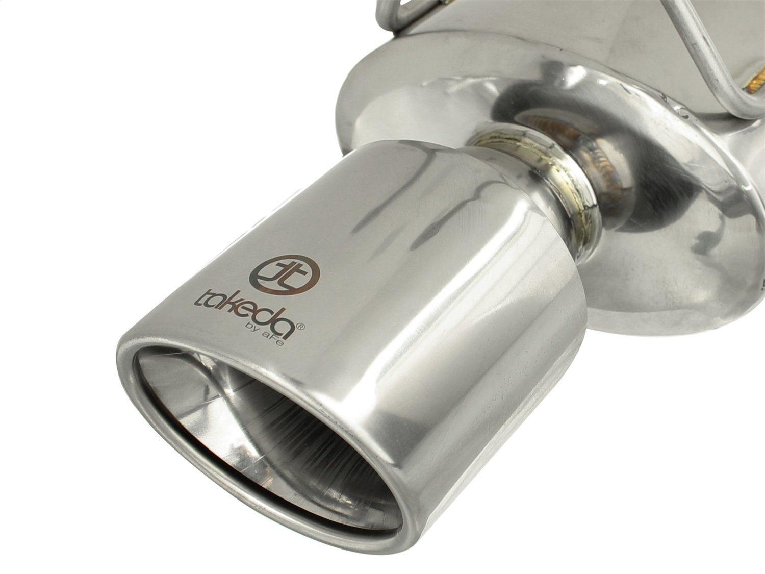 304 Stainless Steel aFe Axle-Back Exhaust System with Polished Tips for Honda Accord Coupe EX-L V6-3.5L Engine