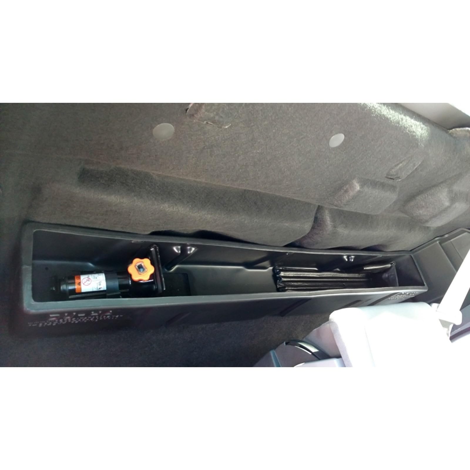 Behind-The-Seat Storage DuHa 20115 fits 2017-2025 Ford F250 F350 F450 F550 Regular Cab | Black Heavy-Duty Back Seat Organizer | Includes Dividers