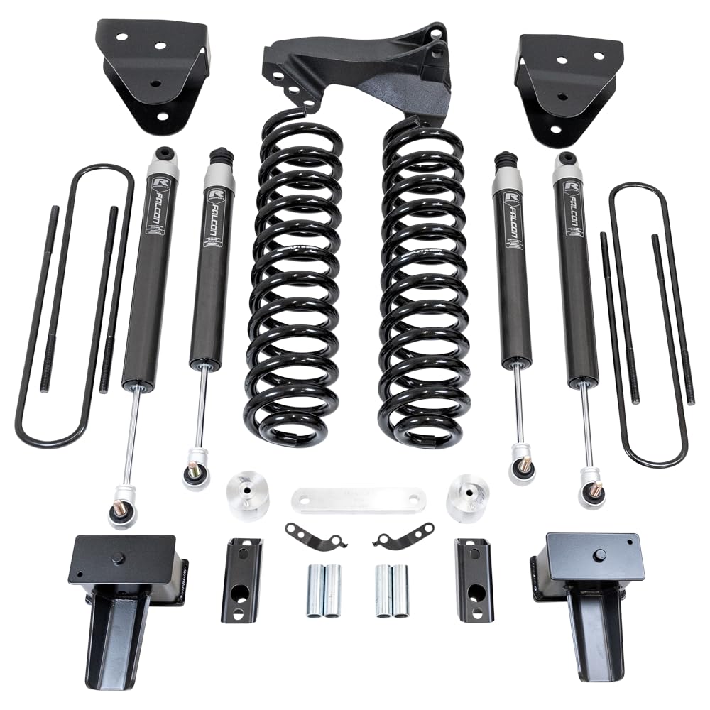 4'' ReadyLIFT Coil Spring Lift Kit with Falcon 1.1 Monotube Front/Rear Shocks and Front Track Bar Bracket For Ford F250/F350 Diesel 4WD