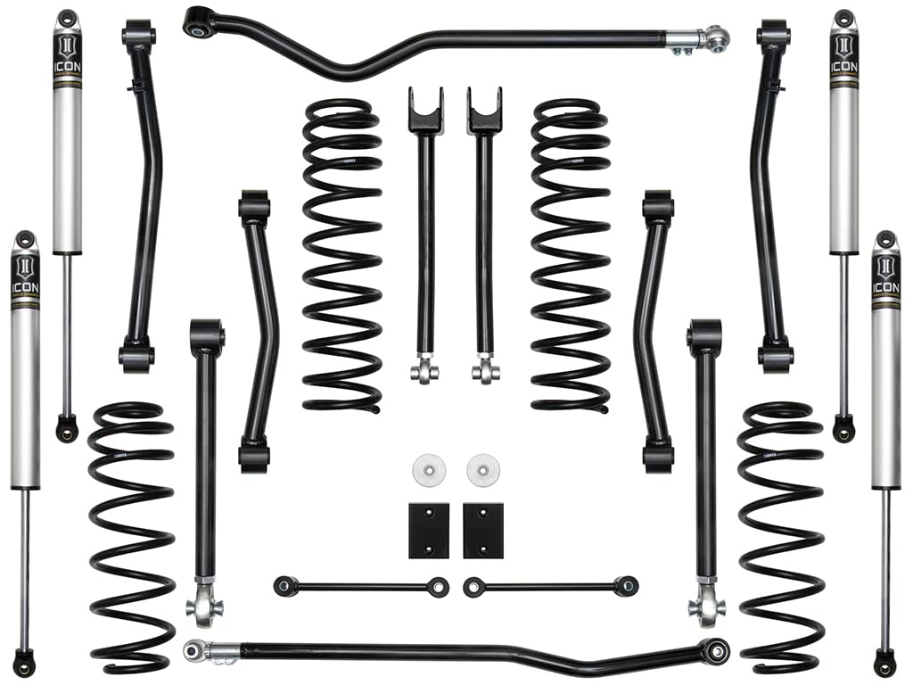 Stage 4 Suspension System, ICON 2.5" Lift, Compatible with 2018-Up Jeep JL Wrangler, K22014