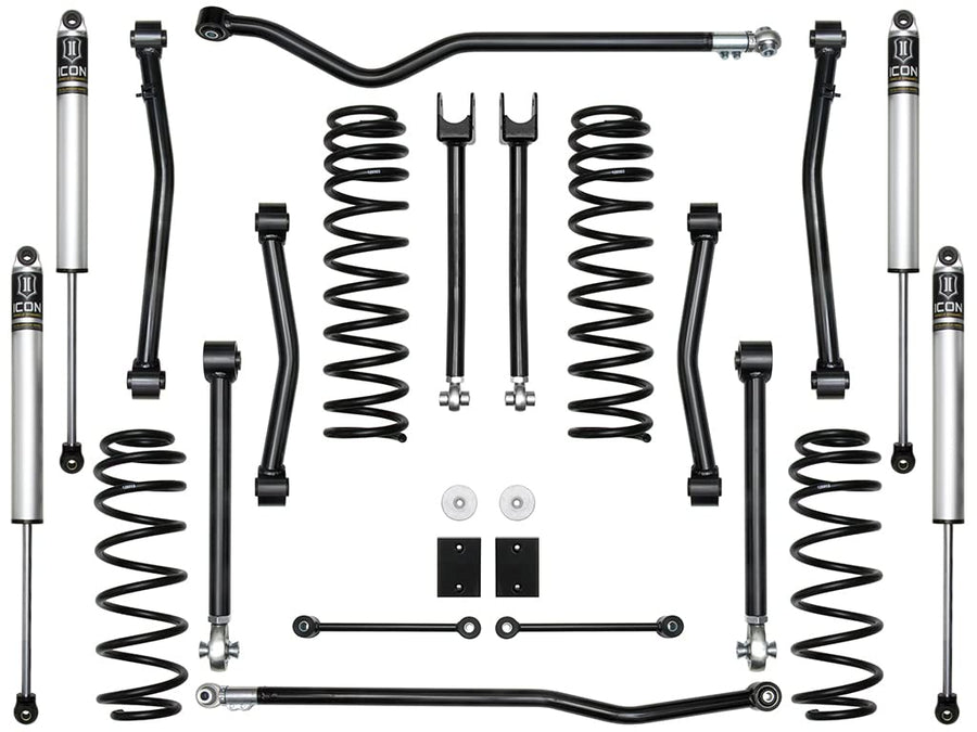 Stage 4 Suspension System, ICON 2.5" Lift, Compatible with 2018-Up Jeep JL Wrangler, K22014