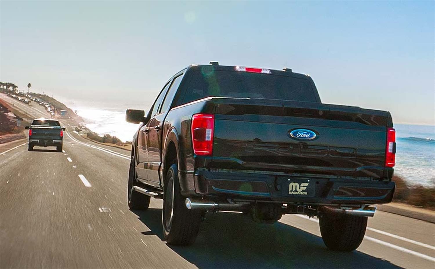 Performance Exhaust System MagnaFlow 19562: Cat-Back, Street Series, Compatible with 2021-2023 Ford F-150