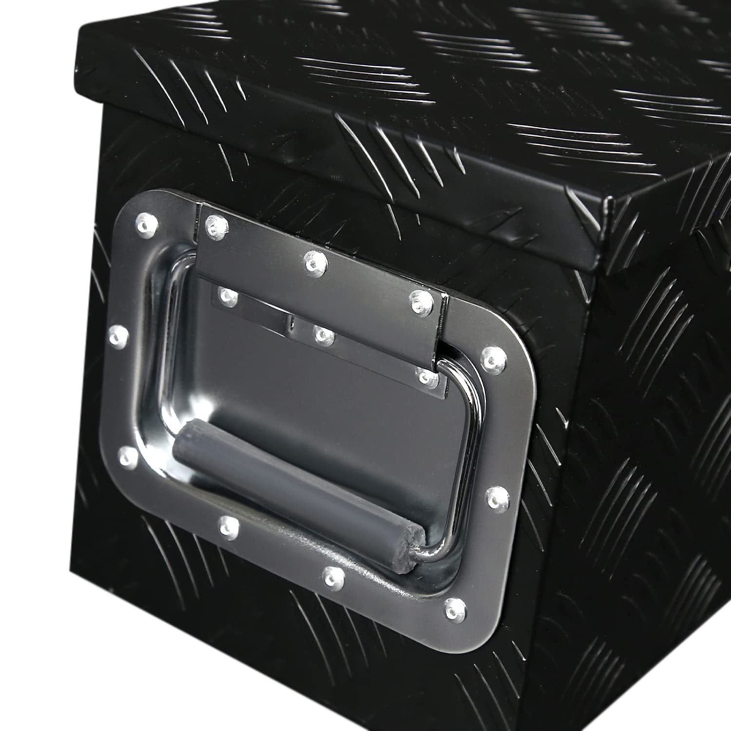 Heavy Duty Spec-D Tuning 31" Black Aluminum Tool Box Truck Pickup Underbody Storage + Handles