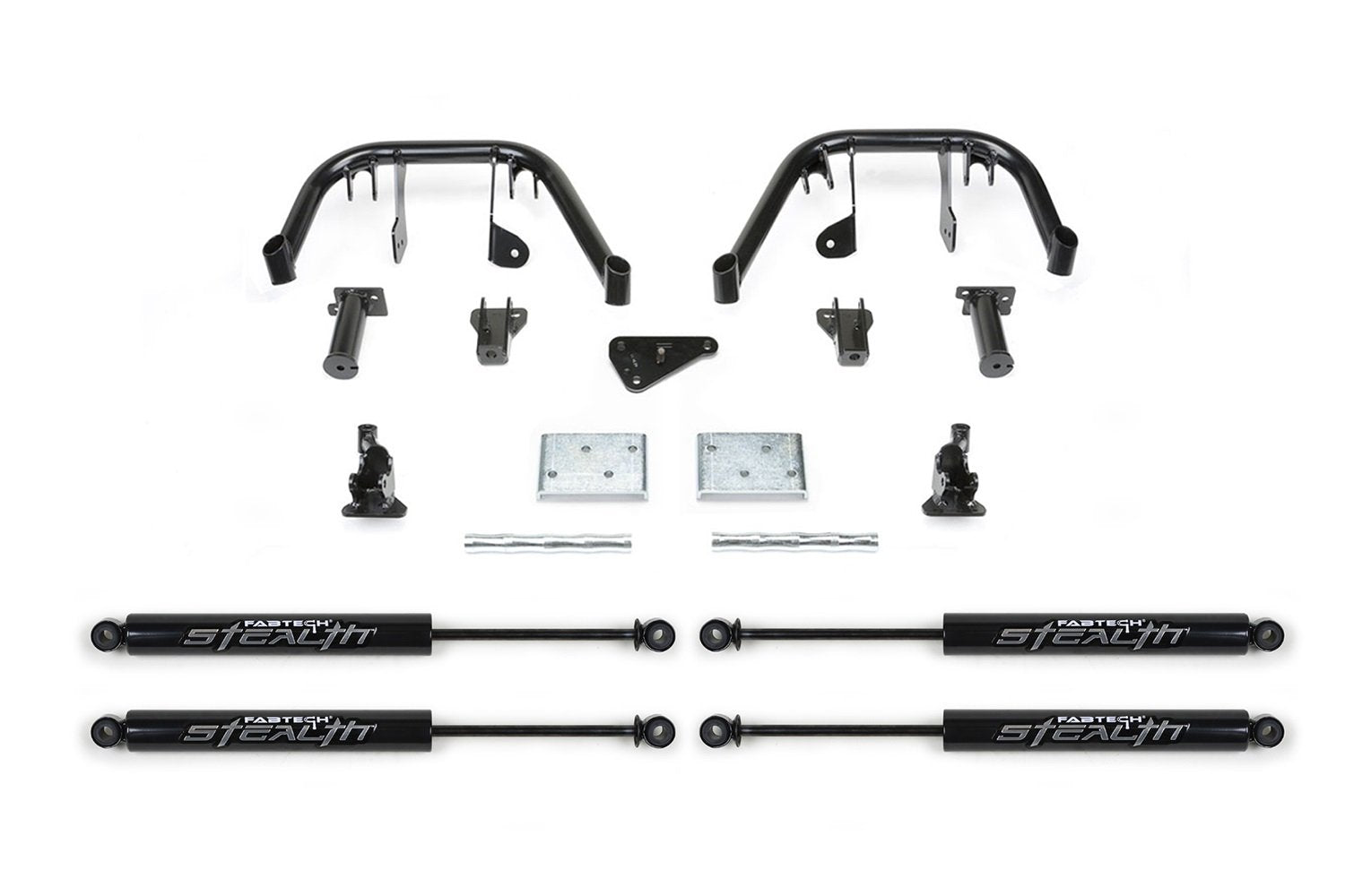 Fabtech K2133M Front Multiple Shock System w/Stealth Monotube Shocks For 6 in. Lift Multiple Shock System
