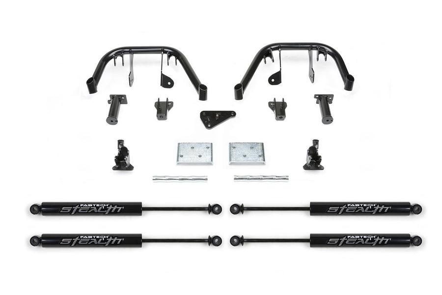 Fabtech K2133M Front Multiple Shock System w/Stealth Monotube Shocks For 6 in. Lift Multiple Shock System
