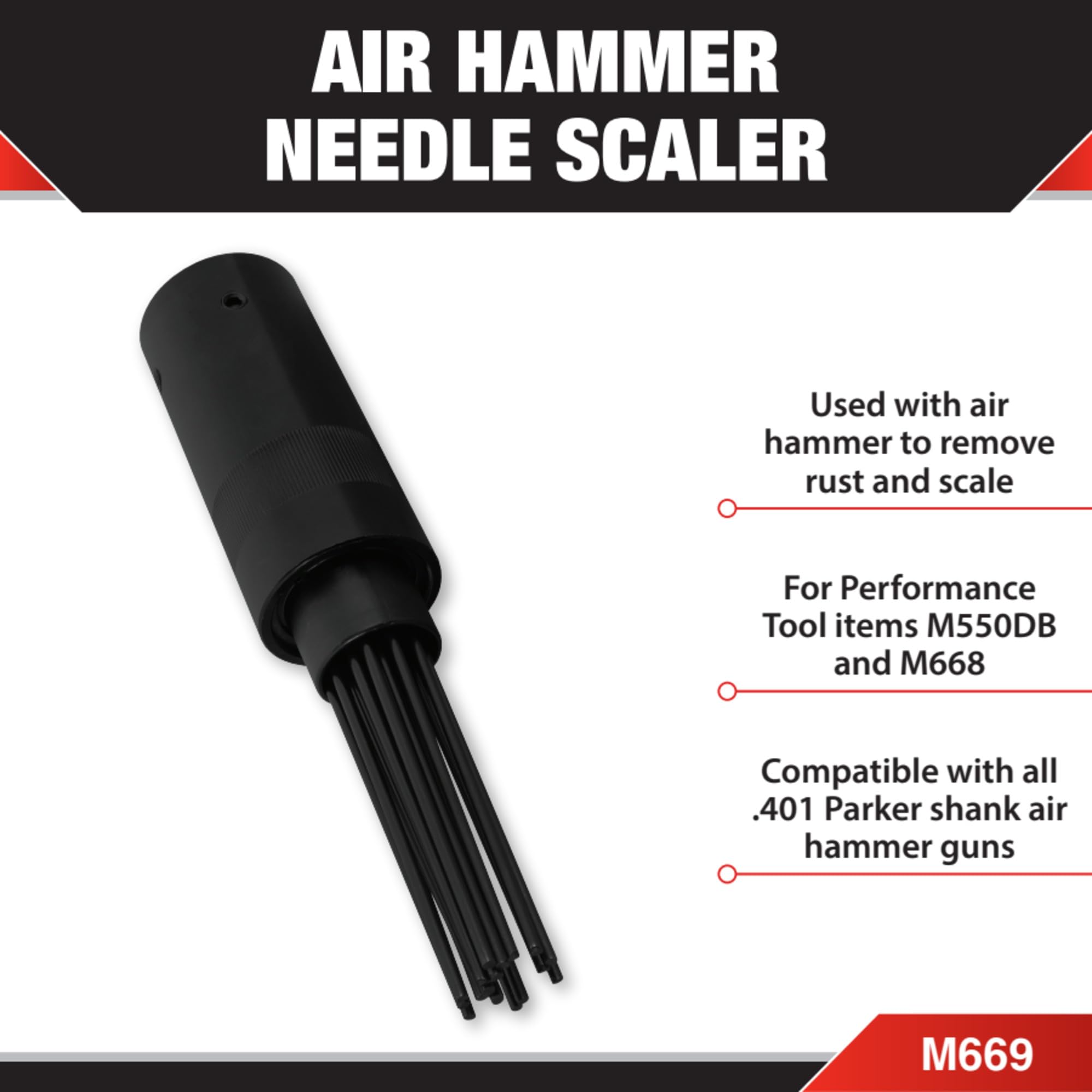 Air Hammer Performance Tool M669 Needle Scale Attachment