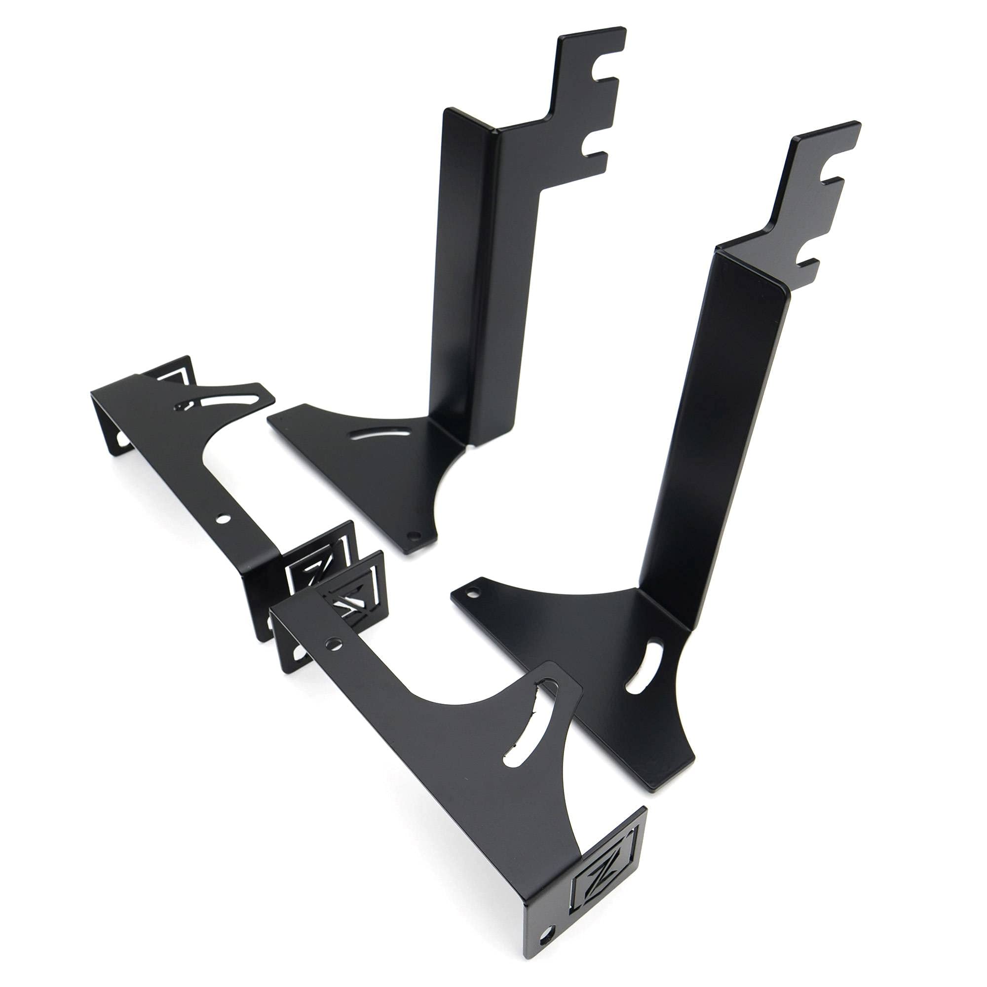 ZROADZ LED Mounting Bracket Under Rear Bumper - Compatible w/ 2015-2019 Chevrolet Silverado 2500, 3500 Non-Diesel - to Mount (2) 6 Inch ZROADZ or similar style LED Lights (Not Included) - PN Z381221