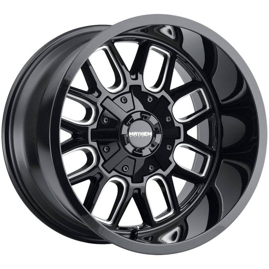 Cogent Mayhem 8107 Black/Milled 20X9 5-127/5-135 0mm 87mm Wheel with Painted (20 x 9. inches /5 x 127 mm, 0 mm Offset)