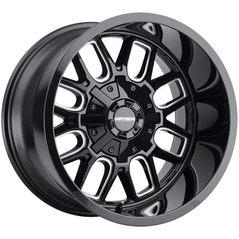 COGENT MAYHEM Gloss Black/Milled Spokes Wheel (20 x 9. inches /6 x 135 mm, 13 mm Offset)