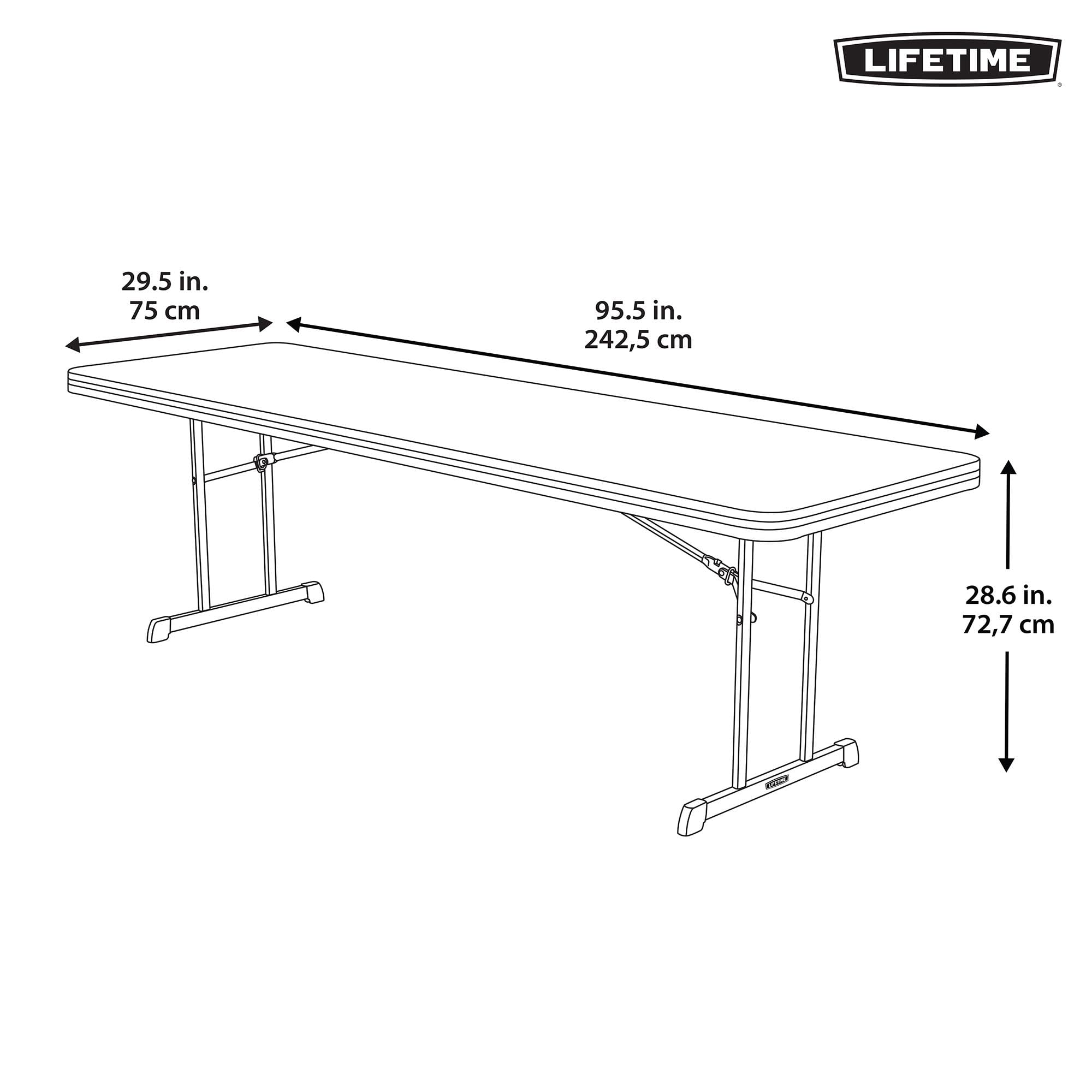 8' Lifetime Professional Grade Folding Table