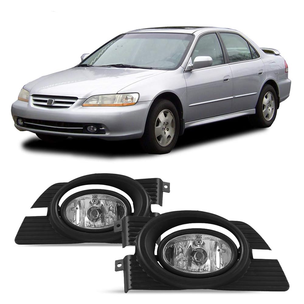 OEM Series Winjet for [2001-2002 Honda Accord] Driving Fog Lights + Switch + Wiring Kit
