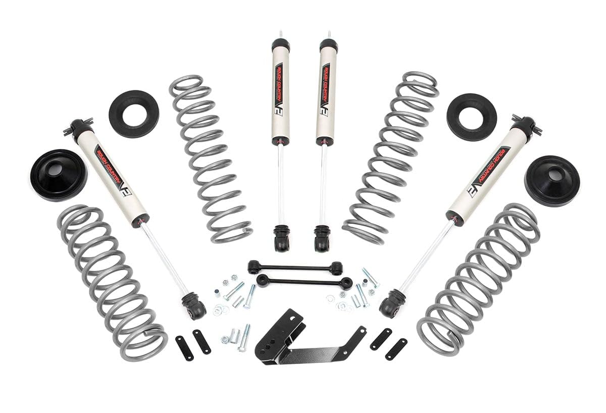 3.25" Rough Country Lift Kit w/V2 Shocks for 2007-2018 Jeep Wrangler JKU - 66970