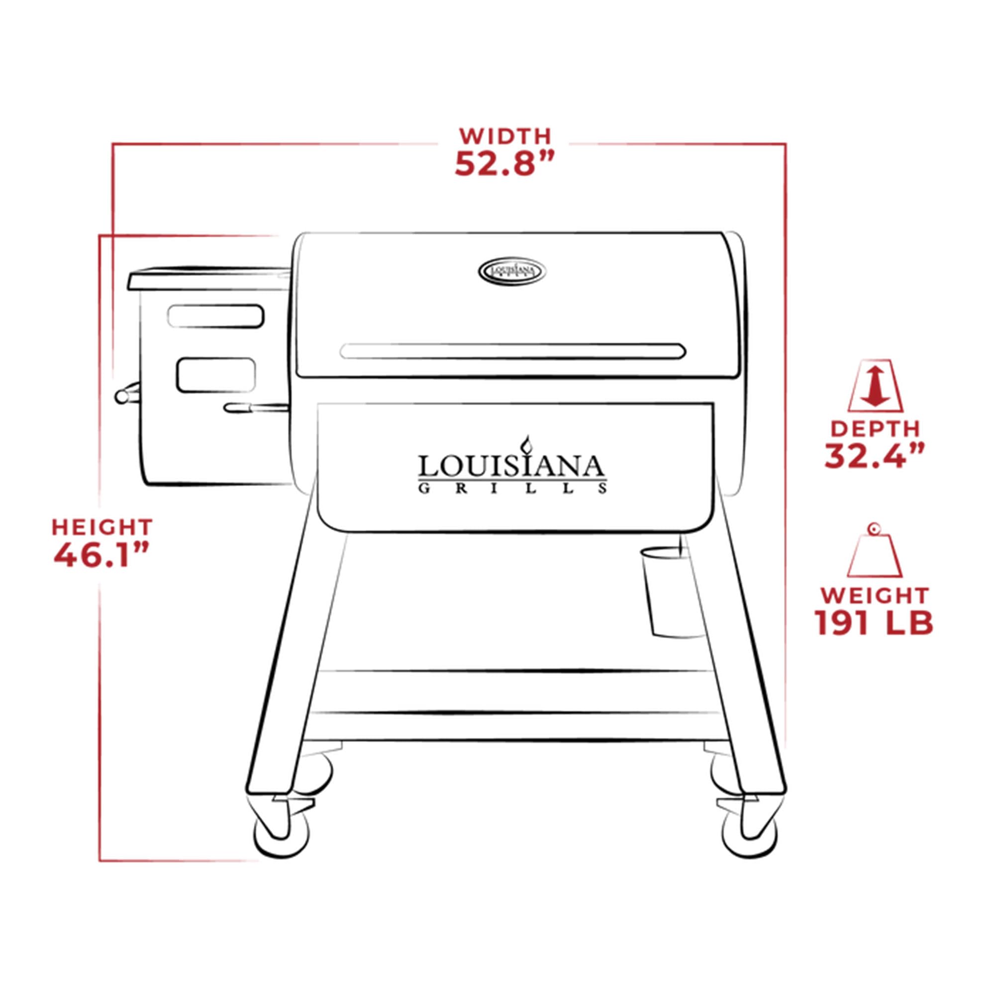 Louisiana Grills LG1000BL 1000 Black Label Series Wood Pellet Grill with WiFi Control
