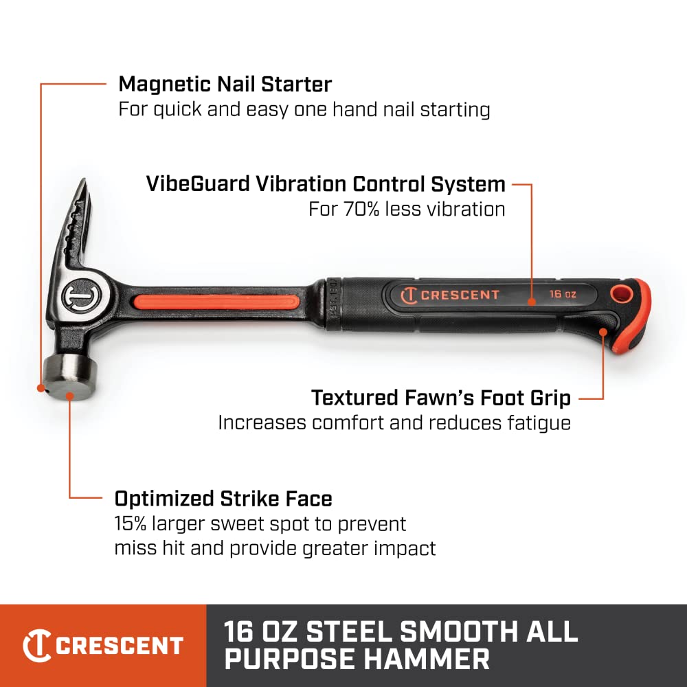 Crescent 16Oz - Crescent Fiberglass Hammer (CHFGP16-06)