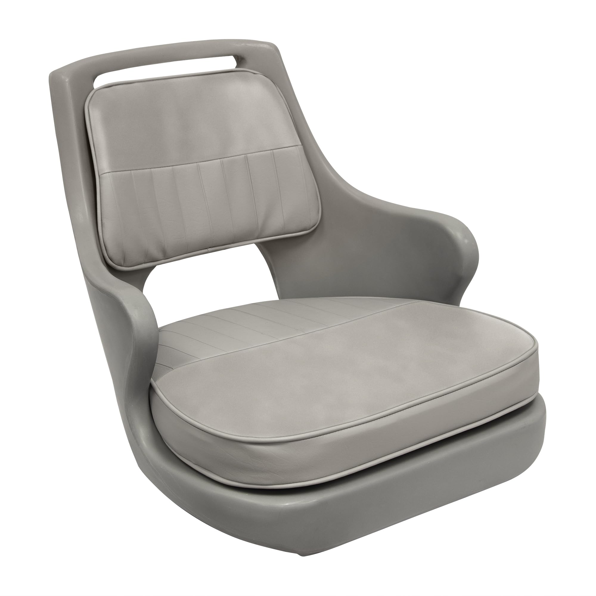8WD015-3-717 Wise Standard Compact Pilot Chair with Cushions and Mounting Plate, Grey/Grey