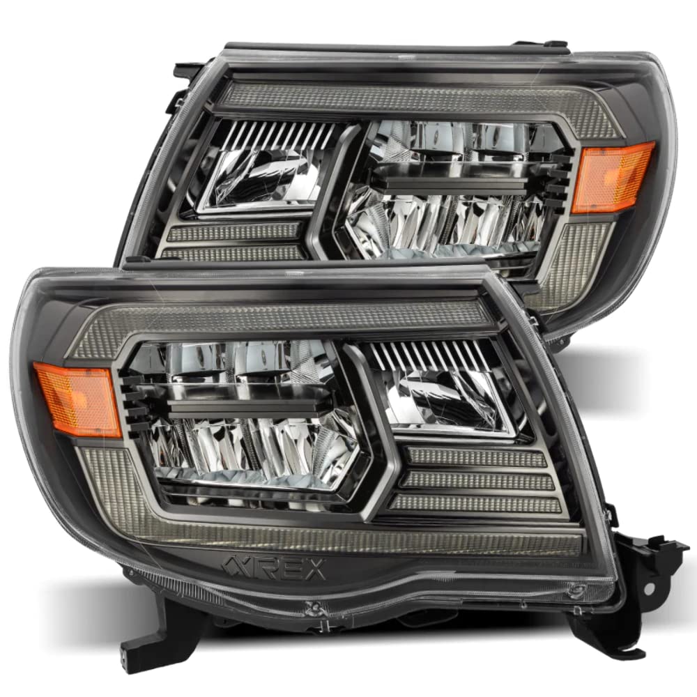880733 AlphaRex USA LUXX Series LED Projector Headlights fits Toyota Tacoma