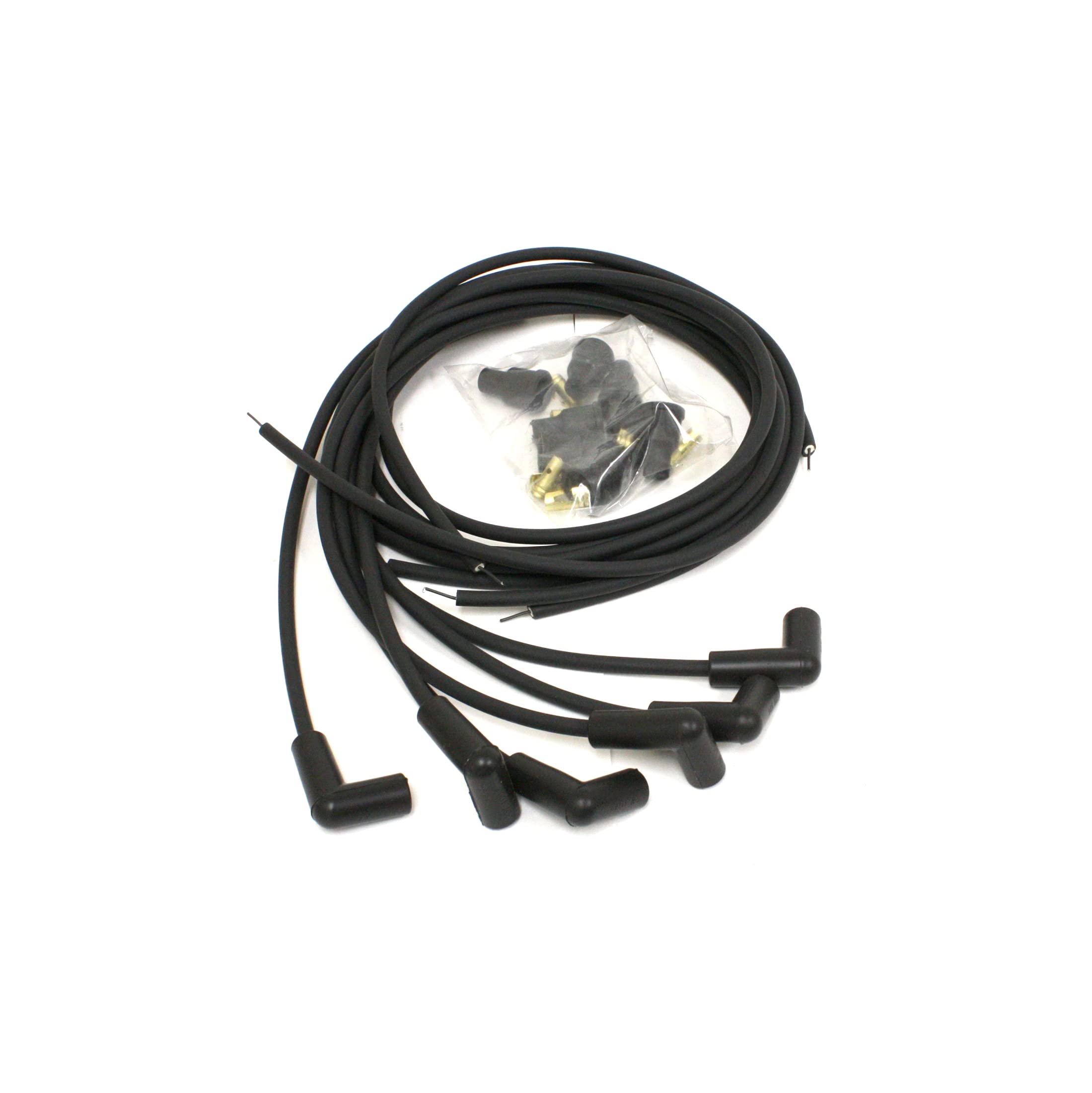 Flame-Thrower Pertronix 706190 Black Universal 90 Degree 6 Cylinder Spark Plug Wire