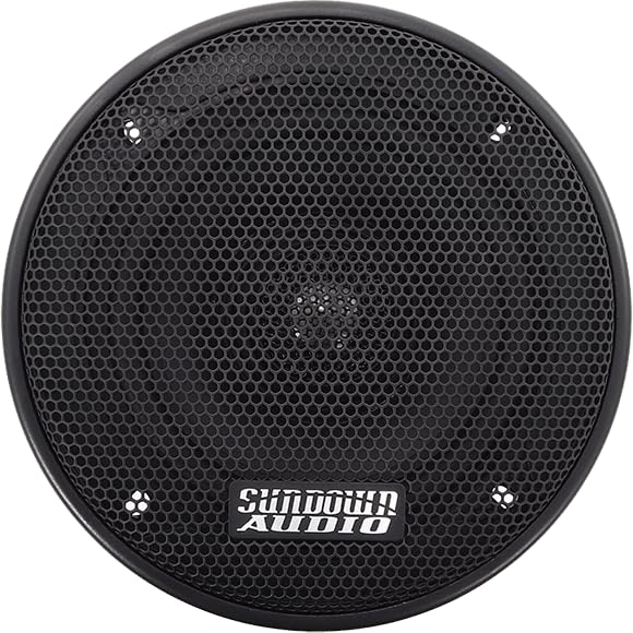 E-5.25CX Sundown Audio 5.25" Coaxial Car Speakers - 2-Way Full Range System with Titanium Tweeters - 50W RMS, 4-Ohm - Direct OEM Replacement, Easy 2.5" Mount, Grilles for Clear Audio