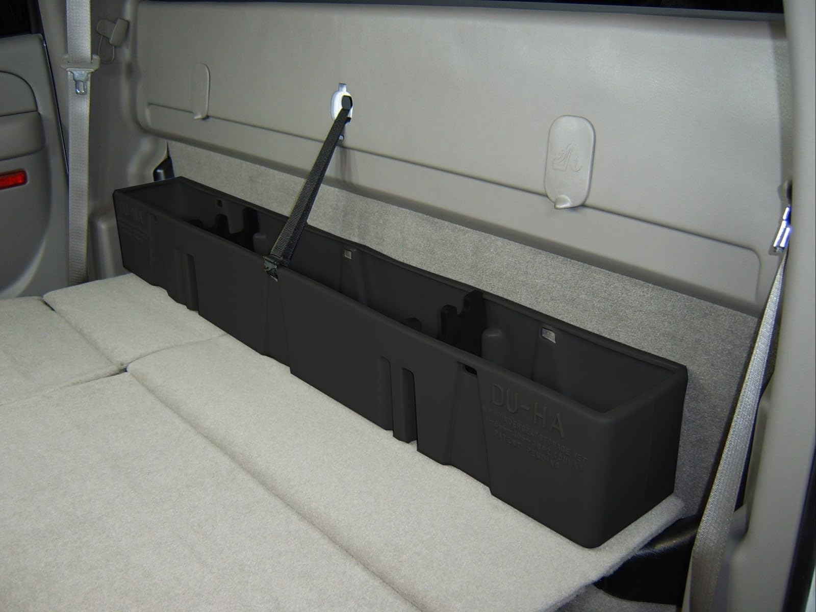 Behind-The-Seat DU-HA Storage Unit fits 00-07 Chevy Silverado/GMC Sierra 1500HD 2500HD 3500HD Crew Cab | Black Heavy-Duty Back Seat Organizer | 10013